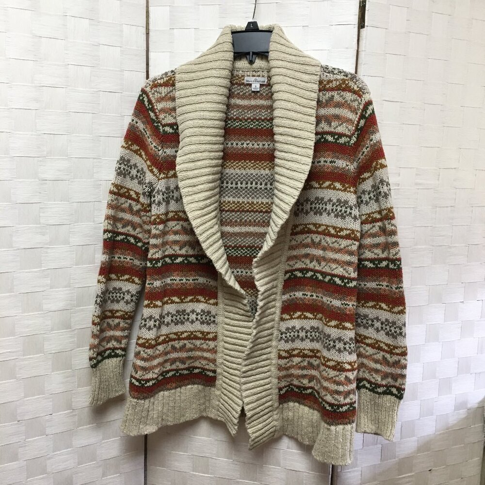 L.L. Bean Signature Chunky thick cardigan sweater small